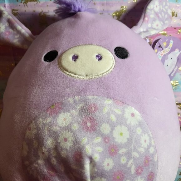 Delzi The Donkey Squishmallow 8" - Picture 2 of 7
